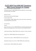 FLETC BOP Final 2026-2027 Questions &NewLine;With Correct Answers A&plus; Graded 