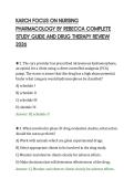 KARCH FOCUS ON NURSING&NewLine;PHARMACOLOGY BY REBECCA COMPLETE&NewLine;STUDY GUIDE AND DRUG THERAPY REVIEW&NewLine;2026&NewLine;