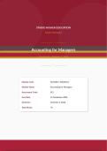 ACN100&sol;ACND152 Assignment SF1 &vert;Accounting for Managers I&vert; Due 21 September 2026