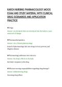 KARCH NURSING PHARMACOLOGY MOCK&NewLine;EXAM AND STUDY MATERIAL WITH CLINICAL&NewLine;DRUG SCENARIOS AND APPLICATION&NewLine;PRACTICE