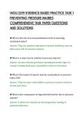 WGU D219 EVIDENCE BASED PRACTICE TASK 1&NewLine;PREVENTING PRESSURE INJURIES&NewLine;COMPREHENSIVE TASK PAPER QUESTIONS&NewLine;AND SOLUTIONS