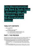 2026&sol;2027 Elite Macroeconomics Test Bank & Study Guide &vert; Advanced Q&A with Rationales &vert; IS-LM&comma; AD-AS & Multiplier Mastery