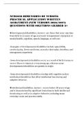 NUR2058 DIMENSIONS OF NURSING&NewLine;PRACTICAL APPLICATION WRITTEN&NewLine;ASSIGNMENT &lpar;NEW VERSION 2026&sol;2027&rpar;&NewLine;QUESTIONS WITH SOLUTIONS GRADED A&plus;