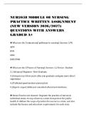 NUR2058 MODULE 08 NURSING&NewLine;PRACTICE WRITTEN ASSIGNMENT&NewLine;&lpar;NEW VERSION 2026&sol;2027&rpar;&NewLine;QUESTIONS WITH ANSWERS&NewLine;GRADED A&plus;