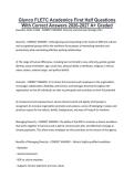 Glynco FLETC Academics First Half Questions &NewLine;With Correct Answers 2026-2027 A&plus; Graded