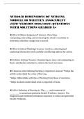NUR2058 DIMENSIONS OF NURSING&NewLine;MODULE 08 WRITTEN ASSIGNMENT&NewLine;&lpar;NEW VERSION 2026&sol;2027&rpar; QUESTIONS&NewLine;WITH SOLUTIONS GRADED A&plus;