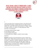 WGU D118&colon; ADULT PRIMARY CARE  FOR THE ADVANCED PRACTICE NURSE &lpar;OA&rpar; EXAM 2026 &sol; 2027  QUESTIONS AND CORRECT VERIFIED ANSWERS WITH RATIONALES 100&percnt; GUARANTEED PASS&excl;&excl;   <LATEST VERSION> 