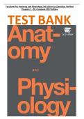 Test Bank For Anatomy and Physiology 2nd Edition by OpenStax Verified  Chapters 1 - 28&comma; Complete 2027 Edition   