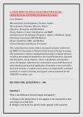 LATEST BIOD 121 FINAL EXAM PRACTICE BANK&colon; &NewLine;QUESTIONS & ANSWERS WITH RATIONALES