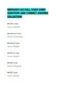 KENTUCKY UST FULL STUDY SHEET&NewLine;QUESTIONS AND CORRECT ANSWERS&NewLine;COLLECTION