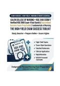 Verified NSG 3100 Exam 4 Test Bank & Guaranteed Success Exam Prep Guide &vert; Fundamentals of Nursing &vert; Galen College of Nursing &vert; Q & A &vert; 2026&sol;2027 Edition &lpar;PDF&rpar;