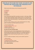 NGN NCLEX RN EXAM TEST BANK ACCURATE AND  VERIFIED 600 QUESTIONS AND ANSWERS WITH  RATIONALES