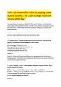 NUR 254 Maternal & Pediatric Nursing Exam Bundle &lpar;Exams 1&ndash;4&rpar; Galen College Test Bank Review 2026-2027&period;pdf&NewLine;&NewLine;
