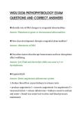 WGU D236 PATHOPHYSIOLOGY EXAM&NewLine;QUESTIONS AND CORRECT ANSWERS