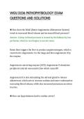 WGU D236 PATHOPHYSIOLOGY EXAM&NewLine;QUESTIONS AND SOLUTIONS