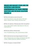 KRAUSE AND MAHAN&rsquo;S FOOD AND THE&NewLine;NUTRITION CARE PROCESS&NewLine;COMPREHENSIVE TEST BANK VERIFIED&NewLine;QUESTIONS AND DETAILED SOLUTIONS&NewLine;GRADED A&plus;