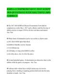 KSHSAA COMPREHENSIVE TEST SCRIPT&NewLine;2026 QUESTIONS WITH SOLUTIONS 100&percnt;&NewLine;CORRECT