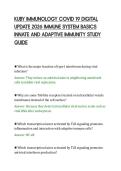 KUBY IMMUNOLOGY COVID 19 DIGITAL&NewLine;UPDATE 2026 IMMUNE SYSTEM BASICS&NewLine;INNATE AND ADAPTIVE IMMUNITY STUDY&NewLine;GUIDE