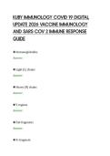 KUBY IMMUNOLOGY COVID 19 DIGITAL&NewLine;UPDATE 2026 VACCINE IMMUNOLOGY&NewLine;AND SARS COV 2 IMMUNE RESPONSE&NewLine;GUIDE&NewLine;