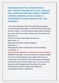 NURS 209 EXAM ACTUAL EXAM 2026 &lpar;HESI&rpar; &vert;&vert;              &NewLine;MOST RECENT EXAM 2026&vert;2027 ACTUAL COMPLETE &NewLine;REAL EXAM QUESTIONS AND CORRECT ANSWERS &NewLine;&lpar;VERIFIED ANSWERS&rpar; ALREADY GRADED A&plus; &vert; &NewLine;GUARANTEED SUCCESS&excl;&excl; NEWEST EXAM &vert; JUST &NewLine;RELEASED&excl;&excl; 