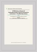 NURS 6501 AdvANced PAthoPhySiology FiNAl 2026&sol;2027&NewLine;WAldeN UNiveRSity comPlete exAm mAteRiAl &vert; &vert; UPdAted&NewLine;veRSioN &period; 