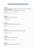 Bio 425 Final Exam Questions with Correct Answers