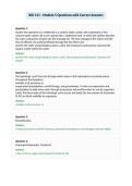 BIO 121 - Module 5 Questions with Correct Answers