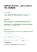 WGU D268 RRM3 TASK 1 2 AND 3 COMPLETE&NewLine;TASK SOLUTIONS