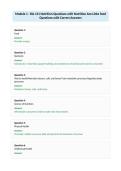 Module 1 - Bio 121 Nutrition &NewLine;Questions with Correct Answers