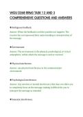 WGU D268 RRM3 TASK 1 2 AND 3&NewLine;COMPREHENSIVE QUESTIONS AND ANSWERS