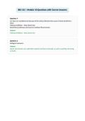 BIO 121 - Module 10 Questions with Correct Answers