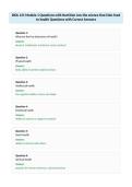 BIOL 121 Module 1 Questions with Correct Answers