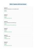 BIO121 1 Questions with Correct Answers