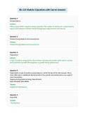 Bio 121 Module 3 Questions with Correct Answers