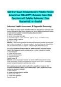 NUR 6121 Exam 3 Comprehensive Practice Review Actual Exam 2026&sol;2027 &vert; Complete Exam-Style Questions with Detailed Rationales &vert; Pass Guaranteed &ndash; A&plus; Graded