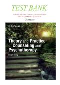 Test Bank for Theory and Practice of Counseling and Psychotherapy 11th Edition by Gerald Corey &lpar;Author&rpar; 