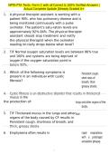 NPTE-PTA Tests&colon; Form C with all Correct & 100&percnt; Verified Answers &vert;Actual Complete Update &vert;Already Graded A&plus;
