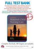  Test Bank for Maternal-Child Nursing Care with The Women&rsquo;s Health Companion 2nd Edition by Susan Ward & Shelton Hisley