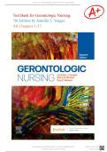 Test Bank for Gerontologic Nursing&comma; 7th Edition by Jennifer J&period; Yeager &period; All Chapters 1-27&period;