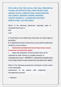 PHTLS PRE & POST TEST ACTUAL TEST 2026 &vert; PREHOSPITAL &NewLine;TRAUMA LIFE SUPPORT EXAM &vert;&vert; MOST RECENT EXAM &NewLine;2026&vert;2027 ACTUAL COMPLETE REAL EXAM QUESTIONS           &NewLine;AND CORRECT ANSWERS &lpar;VERIFIED ANSWERS&rpar;               &NewLine;ALREADY GRADED A&plus; &vert; GUARANTEED SUCCESS&excl;&excl;