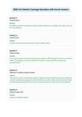 BIOD 121 Module 5 &lpar;portage&rpar; Questions with Correct Answers