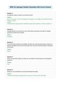 BIOD 121 &lpar;portage&rpar; Module 6 Questions with Correct Answers