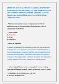 PMHNP-BC ANCC Exam ACTUAL EXAM 2026 &vert;&vert; MOST RECENT &NewLine;EXAM 2026&vert;2027 ACTUAL COMPLETE REAL EXAM QUESTIONS &NewLine;AND CORRECT ANSWERS &lpar;VERIFIED ANSWERS&rpar; ALREADY &NewLine;GRADED A&plus; &vert; GUARANTEED SUCCESS&excl;&excl; NEWEST EXAM &vert;  &NewLine;JUST RELEASED&excl;&excl;