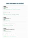 BIOD 121 Module 2 Questions with Correct Answers