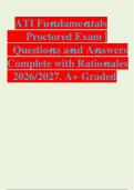 ATI Fundamentals Proctored Exam &vert; Questions & Answers with Rationales &vert; 2026&ndash;2027