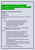 Pharmacotherapeutics for Advanced Practice Nurse Prescribers&comma; 5th edition Woo Robinson Test Bank
