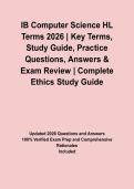 IB Computer Science HL Terms 2026 &vert; Key Terms&comma; Study Guide&comma; Practice Questions&comma; Answers & Exam Review&NewLine;&NewLine;