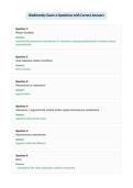 Biodiversity Exam 4 Questions with Correct Answers