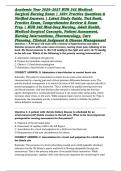 Academic Year 2026&ndash;2027 NUR 242 Medical-Surgical Nursing Exam &vert; 190&plus; Practice Questions & Verified Answers &vert; Latest Study Guide&comma; Test Bank&comma; Practice Exam&comma; Comprehensive Review & Exam Prep &vert; NUR 242 Med-Surg Nursing&comma; Adult Health&comma; Medical-Surgical Concepts