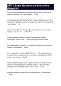 AMT-2 Exam Questions and Answers &lpar;Rated A&plus;&rpar;&period;